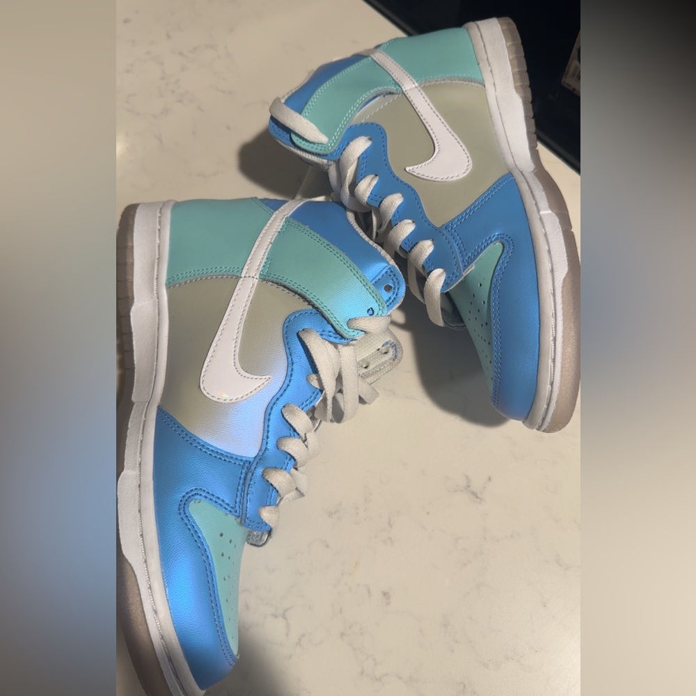 Nike Dunk High Blue Mint Clean Streetwear Sneaker hightop 5.5Y W7 DV2206-400
